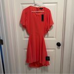 Lulus Blissful Love Coral Pink Cutout Mini Skater Dress Photo 1