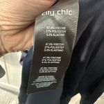 City Chic  Women’s Aubree Frill Shoulder Navy Blue Ponte Crewneck Size 14 NWT Photo 9