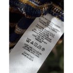 Loft Blue Yellow Plaid Puff Sleeve Swing Long Sleeve Casual Top Blouse Size XS Photo 8