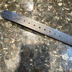 Siskiyou Vintage 1995 Bear Baw Silver Belt Buckle Black Leather Belt‎ 41” Photo 8