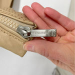 Michael Kors Tan Leather Laser Cut Bomber Moto Zip Jacket Womens S Classic Photo 6