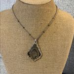 Brighton  Silver Tone Lacy Shield Pendant Necklace Photo 0