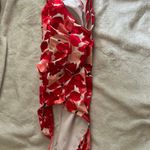 Catherine Malandrino White Bathing Suit One-Piece with Red Flower Pattern Photo 5