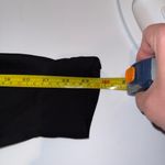 Apt. 9  Essentials Black Button Down Blouse Size M Long Sleeve Roll Tab Shirt Top Photo 8