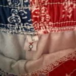 Women’s Large Unique Blue Red White Colorblock Jogger Pants Photo 1