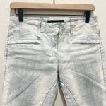 R13  Moto‎ Jean in Vintage White Coated Denim size 26 Photo 2