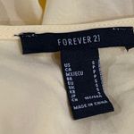 Forever 21  Women's Yellow Floral Embroidered Tie Front Romper Size S Photo 4