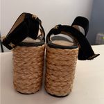 Sam Edelman  Black Suede Wedge Sandals Photo 2