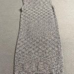 Forever 21 ⭐ Vintage Grey White Heathered knit mock neck sleeveless sweater dress Photo 0
