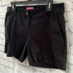 Isaac Mizrahi  New York Black Chino Shorts 5”‎ Inseam Size 8 Photo 1