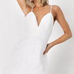 Lulus Lulu’s Mindful Muse White Floral Burnout Skater Mini Dress XL NWOT Photo 1