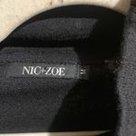 Nic+Zoe Womens Size Medium Black Stretch Cowl Neck Pullover Sweater Photo 4