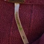 Free People Me Twisted Sweater Top Raspberry Sz small Photo 3