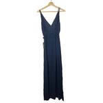 Lulus Lost In Paradise Navy Blue Strappy Maxi Formal Dress S Photo 3