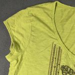 Natural Reflections ‎ Shirt Womens XL Green Embroidered Boho Beaded Scoop Neck Photo 5
