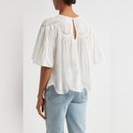 Farm Rio  Off-White Embroidered Short Sleeve Blouse Photo 4