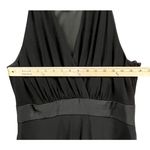 Evan Picone Dress 10 Black Sleeveless Halter Tiered Ruffle Cocktail Classic HOCO Photo 4