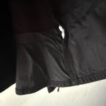 Elle  Black Moto Jacket L‎ Peplum Hem Full Zip Long Sleeve Casual Grunge Photo 5