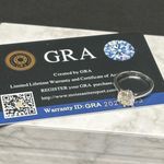 Certified 3ct. Moissanite Ring Silver Photo 2