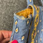 Vera Bradley Retired Quilted Backpack Yellow Blue Classic Paisley Cotton Cute Photo 2