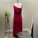 New! MONSE Draped Asymmetric Slip Tank Dress in Crimson Sz‎ 12 $1,190 Red Photo 9
