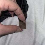 Elie Tahari Sz M Medium  Black Trench coat With‎ Rhinestone Button Detail Photo 11