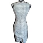 White House | Black Market  Tweed Sheath Dress Black White Plaid Sz 00 Petite Photo 5