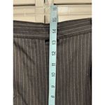 Laura Scott Brown/Black Striped Dress Pants High Rise Zip Pockets Size 18 Photo 1