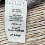 US AILFY FASHION Womens Heather Grey Short Sleeve Slim Fit Midi‎ Dress 2XL New Gray Size XXL Photo 6