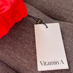 Vitamin A   Red Sienna bikini bralette top NWT Size 6/S Photo 2