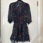 Joie  Shima Floral Puff Sleeve Dress Black Womens Small Photo 6