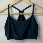 YAS Yoga and Sportswear Charcoal Gray Black Sports Bra Top Black Size M Photo 0