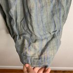 CP Shades  100% Linen Blue Gray Tunic Top Dress Size Small Photo 2