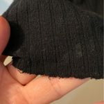 Michael Lauren  black ribbed dress with mock turtleneck. Raw hemline. Size small Photo 7