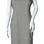 Calvin Klein Sheath Dress Black White Houndstooth Print Sleeveless Size 4 Photo 0