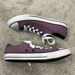 Converse Size 6 Purple, White Lace Up Low Top Sneakers Photo 5