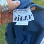 Vintage 1985 Jilly Strawberry Appliqué skirt Blue Size M Photo 3