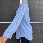 Soft Surroundings Top Women’s Small Oversized Tunic Coastal Beach Lagenlook Blue Photo 2