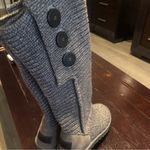 UGG  Classic Cardy knitted sweater 3 button fold over boots.Silver color. Size: 8 Photo 1