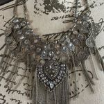 Silver Statement Coin Necklace Photo 1