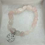 NWOT! Real Rose Quartz Bracelet Photo 0