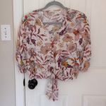 Love Stitch Lorna Tie Front Top Pink Photo 4