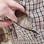 BB Dakota Houndstooth Button Front Puffer Vest Zip Pockets Multi Size Small Photo 4