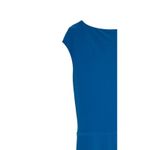 Ralph Lauren Lauren  Women's Dress Sheath Ruched Cap Sleeve Cocktail Blue Size 10 Photo 6