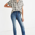 Madewell , size 26, Slim Straight Jeans: Distressed‎ Button-Front Edition Photo 0
