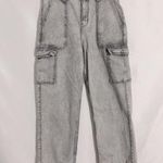 Hollister , High Rise Vintage Baggy, Women’s Gray cargo jeans Size Small Photo 0