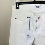 Paige  Skyline Ankle Peg Optic White Straight Leg Jeans Size 31 Photo 4