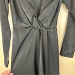 Missguided Black Faux Wrap Deep V-Neck Maxi Dress 2 Goth Witchy Vamp Photo 5