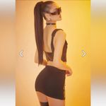 HOROSCOPEZ Bold Beauty Underbust Corset Top & Embroidered Mini Skirt Set Black Size XL Photo 8