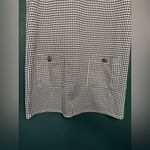 ZARA Black and White Houndstooth Front Pockets Sheath Dress Photo 5
